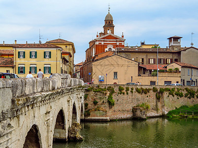 Rimini - 旧城和Tiberius桥图片