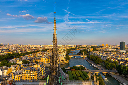 法国巴黎高分辨率空中巡航全景 法国从法国历史性景观摩天大楼城市大街首都天空纪念碑地标吸引力图片
