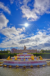 法国凡尔赛王宫花园地标旅游雕像建筑城堡旅行公园喷泉建筑学图片