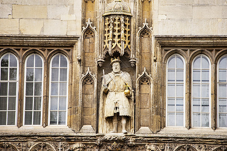 联合王国剑桥 2018年8月 - 2018年8月 三一学院 亨利八世国王图片