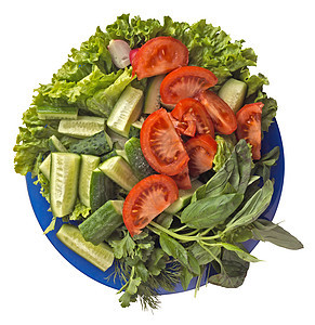 蔬菜沙拉植物营养美食餐厅盘子红色叶子食物小吃午餐图片