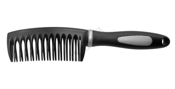 头发笔美丽卫生剪发梳子工具剪裁黑色发刷小路发型背景图片