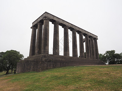 爱丁堡Calton Hill国家纪念碑建筑城市寺庙地标爬坡建筑学景观图片