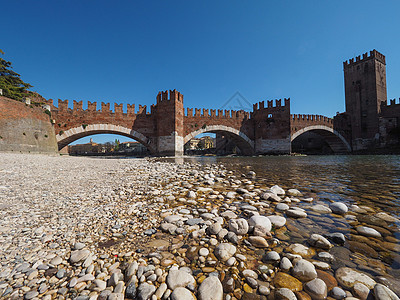 维罗纳卡斯特莱热大桥建筑地标景观城堡建筑学城市图片