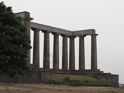 爱丁堡Calton Hill国家纪念碑爬坡建筑寺庙景观城市建筑学地标图片