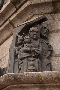普卢贡文雕刻雕塑受难者教会基督花岗岩考验雕像纪念碑图片