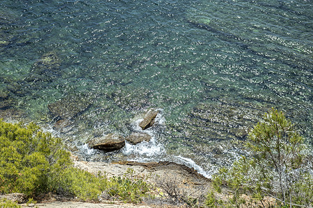 法国南部Figui天堂马赛明信片海岸海岸线旅游岩层假期帆船海景图片