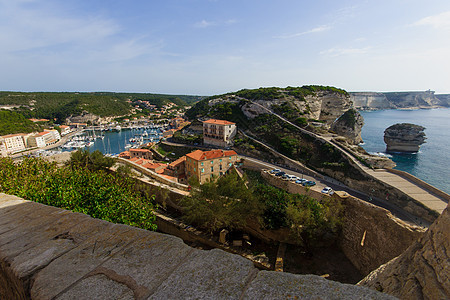 博尼法西奥马里纳悬崖旅行支撑海岸线码头港口石头旅游天空海岸图片