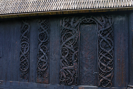 Urnes旧教堂的木雕图片