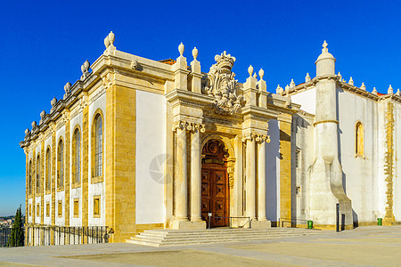 古老大学Coimbra的琼尼图书馆大楼建筑校园历史旅行教育景观庭院建筑学图书馆旅游图片