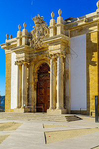 古老大学Coimbra的琼尼图书馆大楼旅游传统校园纪念碑教育旅行建筑建筑学历史天空图片
