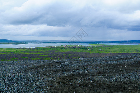 Myvatn湖视图旅行旅游火山地热岩石蓝色观光天空地质学荒野图片