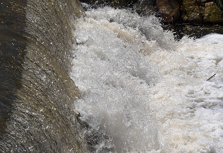 瀑瀑河级联流动泡沫瀑布溪流墙纸森林岩石高度公园风景图片