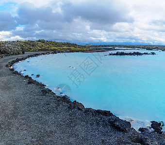 蓝环水池吸引力地热火山旅行旅游地质学假期蓝色皮肤图片