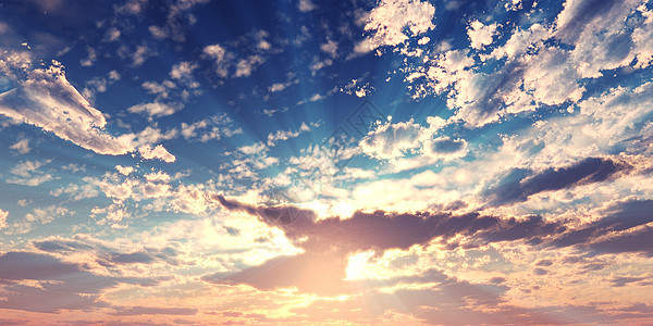 日落日出与射线和其他大气效果 3d 它制作图案精神力量日落戏剧戏剧性天堂自由太阳天空地平线图片