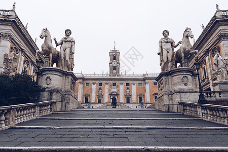 佩皮卡斯托尔和波洛卢的Cordonata楼梯和白色雕像古物领地纪念碑广场艺术建筑学建筑物访问脚轮历史图片