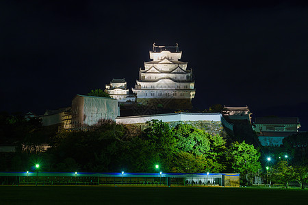喜木吉城堡的夜景图片