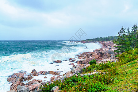 国家布列顿角高地的景观靠近拉基斯海头风景海岸线公园悬崖海岸湖泊踪迹沿海新星路线图片