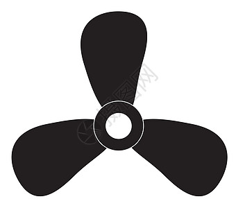 白色背景上的风扇图标 风扇标志排气空气力量按钮呼吸机转子电脑刀刃插图圆圈图片