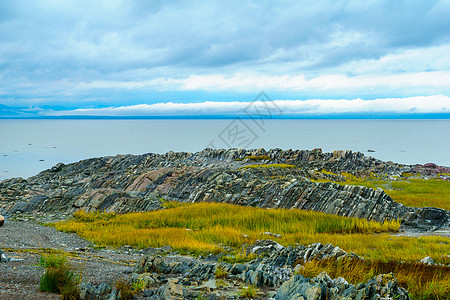 魁北克圣罗克德奥尔奈圣劳伦斯河风景地标支撑质量控制海岸线地区吸引力旅行岩石图片