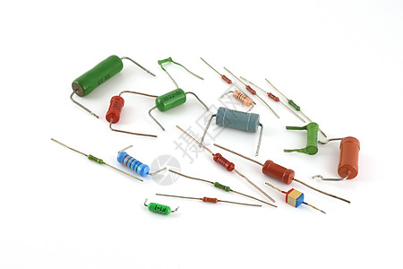 电子部件  阻力器反抗工具电子产品红色电阻器电气电解灰色电路力量图片