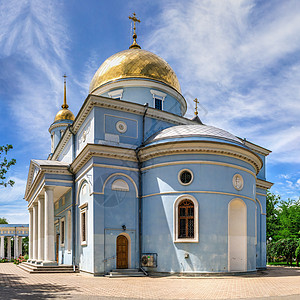 乌克兰伊兹梅尔圣波克罗夫斯基大教堂宗教晴天街道建筑纪念碑建筑学公园城市旅行港口图片