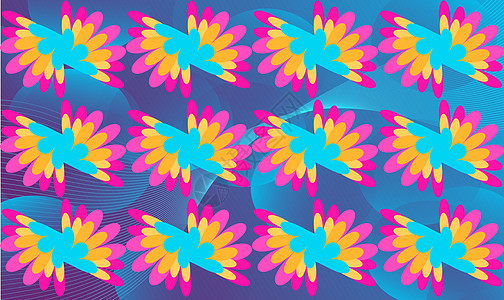 抽象背景下艺术的数字纺织品设计花瓣植物艺术品叶子树叶花园花束墙纸绘画棕榈图片