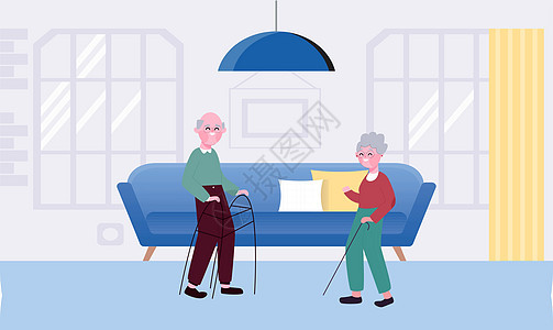 在家里相爱的情侣老年药品妻子退休椅子闲暇舞蹈工作医生夫妻图片