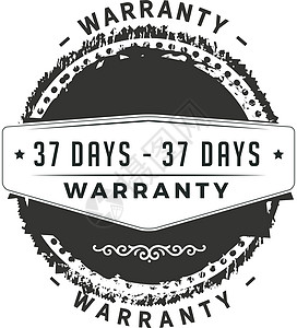 37 天保修插图设计产品汽车顾客证书信息质量保证销售终身标签控制图片