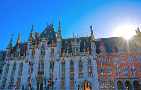 比利时布鲁日省法院景观遗产城市建筑学历史性建筑市集历史地标市场图片