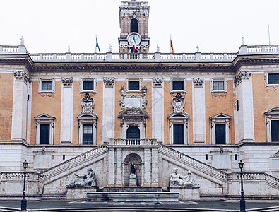 Palazzo参议员阵线体育宫和Fon古董雕塑纪念碑吸引力旅行建筑学文化观光大理石女神图片