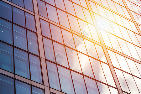 公司办公大楼现代玻璃窗外的现代玻璃 从办公室场景经济蓝色景观商业反射天际市中心金融图片