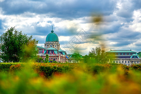 匈牙利布达佩斯Buda Castle城堡旅游建筑爬坡城市蓝色首都地标景观皇家图片