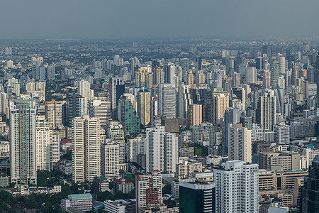 曼谷市城市风景与建筑车辆天际交通城市住宅生活办公室街道运输天线图片