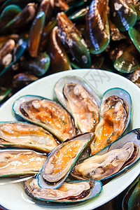 B 市场中的船舶生食钓鱼壳类海鲜食物小吃动物饮食油炸绿色图片