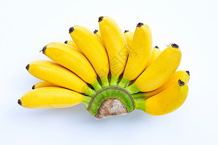 香蕉孤立在白色背景剪裁种植园食品热带营养植物减肥收成饮食水果图片
