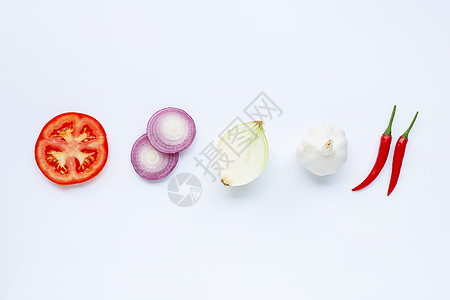 各种新鲜的白色蔬菜图片