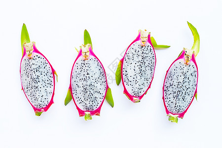 龙果 白上孤立的谷营养菠萝异国饮食维生素情调柠檬食物热带种子图片
