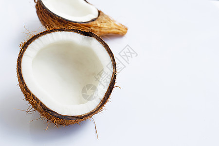 白色的开花椰子 热带水果的顶端景色皮肤情调早餐小吃疗法食物美食面包核桃异国图片