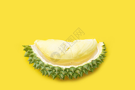 广式甜点黄色背景的里普·杜立安切片背景