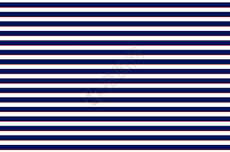 海洋条纹单线态图案蓝色白色红色衬里矢量无缝 经典的海军服质地 纺织简单打印 图解图片