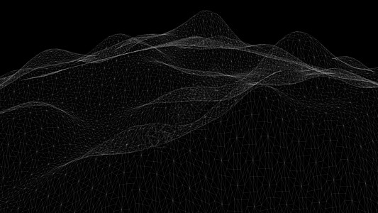 3d 渲染mountai 的线框模型飞机立交桥金属厨房丘陵街机矩阵小行星电脑游戏计算机图片