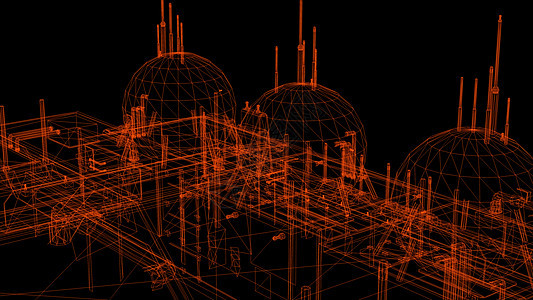 3d 3Gaff  工业建筑的电线框架模型力量锅炉燃料植物技术生产金属建造气体管道图片