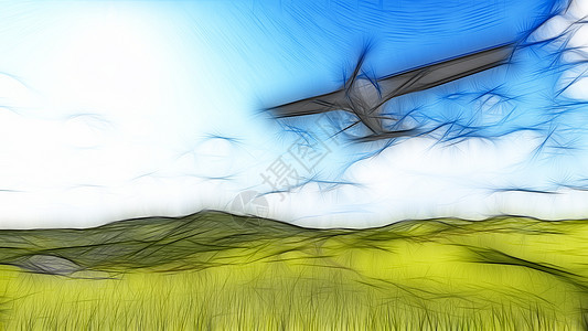 飞行飞机航班地形风景阳光航空蓝色客机翅膀地平线假期图片
