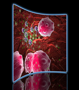 微有机体云科学微生物背景疾病细胞缩影保健医疗药品生物学图片