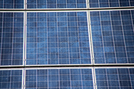 屋顶光伏太阳能电池房顶能量面板单晶太阳活力电气能源蓝色电子产品背景图片