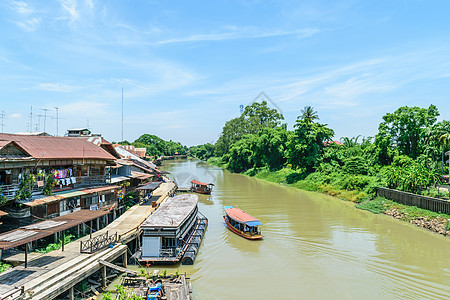 Sam Chuk市场Tha Chin河图片