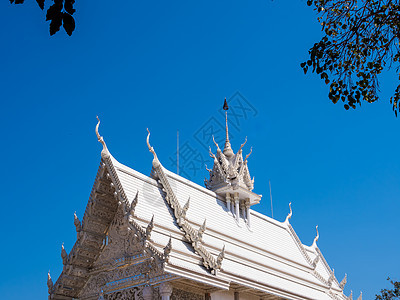 佛教寺的白大堂建筑雕像文化寺庙佛教徒旅行地标天空大厅旅游图片