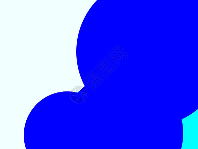 抽象的蓝色圆圈插图背景几何学气泡背景图片