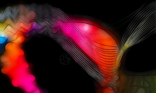抽象背景活力条纹漩涡彩虹插图装饰风格艺术创造力图片